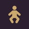 Baby icon. design. Child, kid, infant, babe, suckling, cheeper, babbie, Baby symbol. web. graphic. AI. app. logo. object