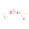 Baby Icons Girl On And Under Straight String Pink And Green