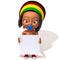 Baby Jake Rastafarian with white panel