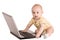Baby with laptop