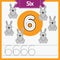 Baby learning cards, numbers with animals_6