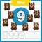 Baby learning cards, numbers with animals_9