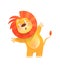 Baby Lion Asking and Amusing Fun Clipart for Kids