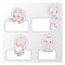 Baby logo template for diaper, wet wipes, soap