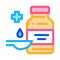 Baby medical document icon vector outline illustration