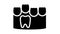 baby and molar teeth glyph icon animation