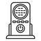 Baby monitor care icon outline vector. Radio toy