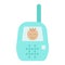 Baby monitor flat icon, mobile and child control