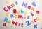Baby names spelt with alphabet letters