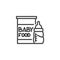 Baby nutrition line icon