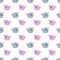 Baby pair of narwhals seamless pattern