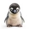 Baby Penguin portrait isolated on a white background