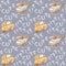 Baby Plane Pattern, Baby Car and Letters, Gray Background