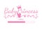 Baby Princess Loading, Vector Design, Wording Design, Prince Crown, Stork Silhouette