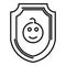 Baby protection icon outline vector. Share community
