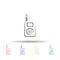 Baby radio multi color style icon. Simple thin line, outline vector of maternity icons for ui and ux, website or mobile