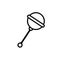 Baby rattle outline icon