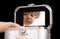 Baby reflection in the mirror, isolated