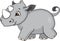 Baby Rhino Cartoon