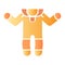 Baby romper flat icon. Baby suit color icons in trendy flat style. Kids clothes gradient style design, designed for web