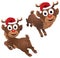 Baby Rudolph The Reindeer Jumping