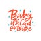 Baby it`s cold outside vector brush lettering. Handwritten winter typography print for flyer, poster, card, banner.