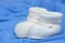 Baby\'s white bootees