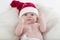 Baby with santa hat