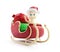 Baby santa hat santa sleigh and Santa\'s Sack with Gifts