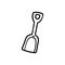 Baby scoop. Shovel Drawing in doole design.