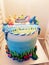 Baby shark cake theme birthday party