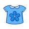 Baby shirt line icon.