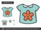 Baby shirt line icon.