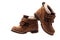 Baby shoes. Orthopedic leather boots for kids