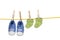 Baby shoes and socka hanging on a clothesline