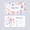 Baby shop visiting business card design