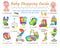 Baby Shopping Guide Checklist Vector Illustration