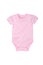 Baby short-sleeve bodysuit isolated on white