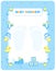 Baby shower card for boys