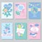 Baby shower card set for boy for girl Happy birthday party itâ€™s a boy itâ€™s a girl Newborn toddler celebration greeting or