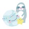 Baby shower cute sloth and star world hearts love cartoon