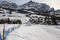 Baby Ski Area School for Children in Italian Dolomites Alps Mountains: Kids Snow Park