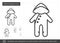 Baby sleepsuit line icon.