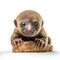 Baby Sloth isolated on white (generative AI