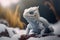 Baby Snow Dragon.generative ai