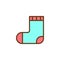 Baby Sock filled outline icon