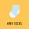Baby sock icon