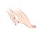 baby soft feet, heels, spa pedicure, toe nails polishing, foot care, beauty treatment in nail salon flat vector illustration
