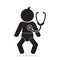 Baby and Stethoscope icon. Physical examination medical sign icon