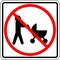 Baby strollers prohibited vector sign